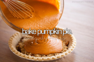 bake a pumpkin pie