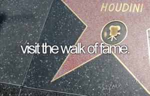 visit the walk of fame